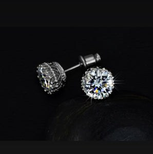 2ct CZ Solitare Earrings